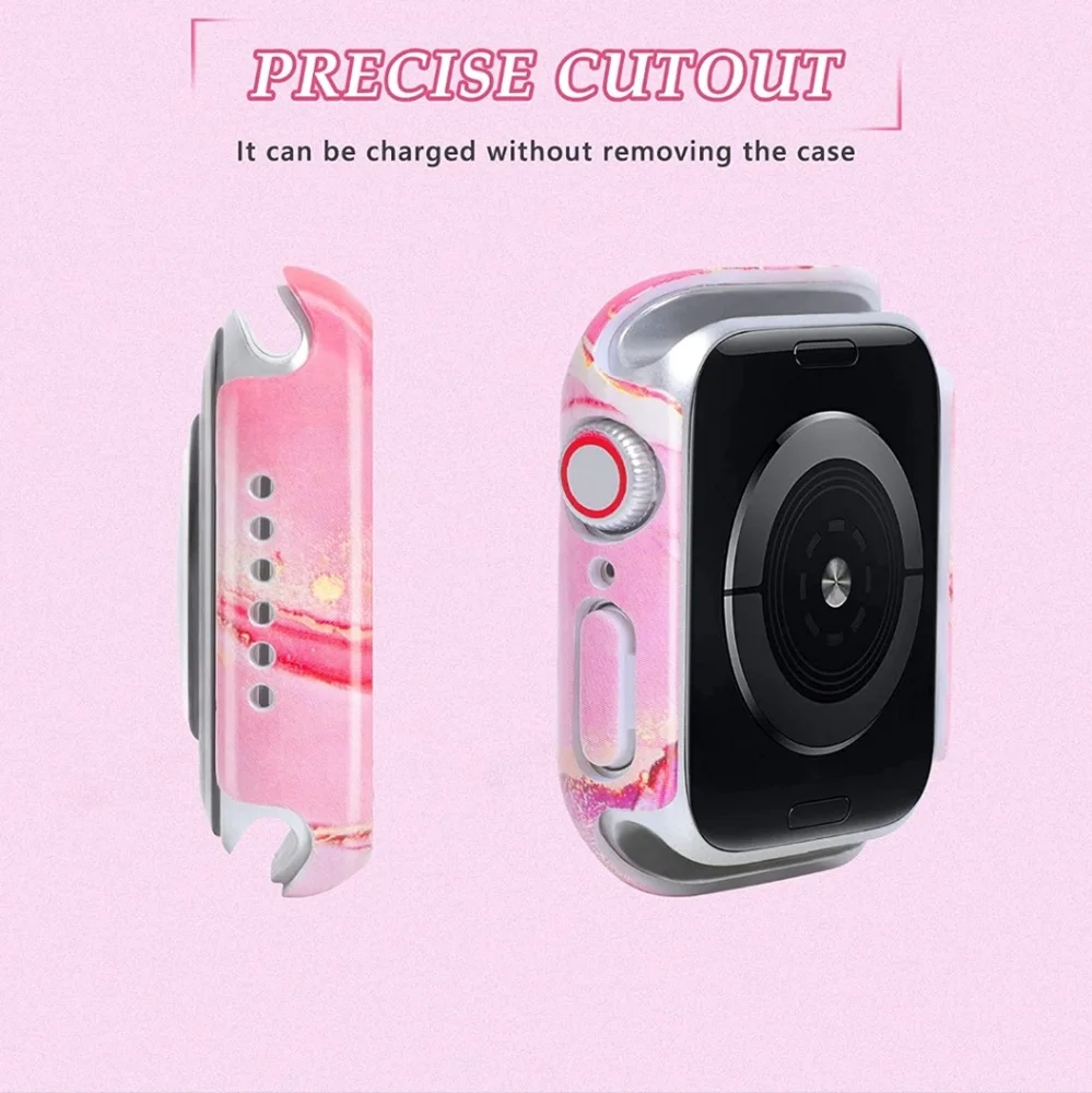 2in1 Band Compatible with Apple Watch Band 41mm Soft Strap series7